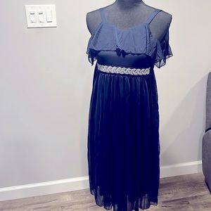 Navy Long Dress kids sz 8